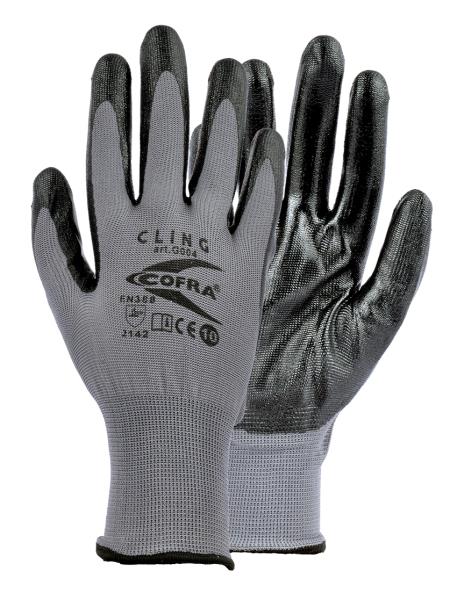 Cofra CLING Protective nitrile gloves Size L